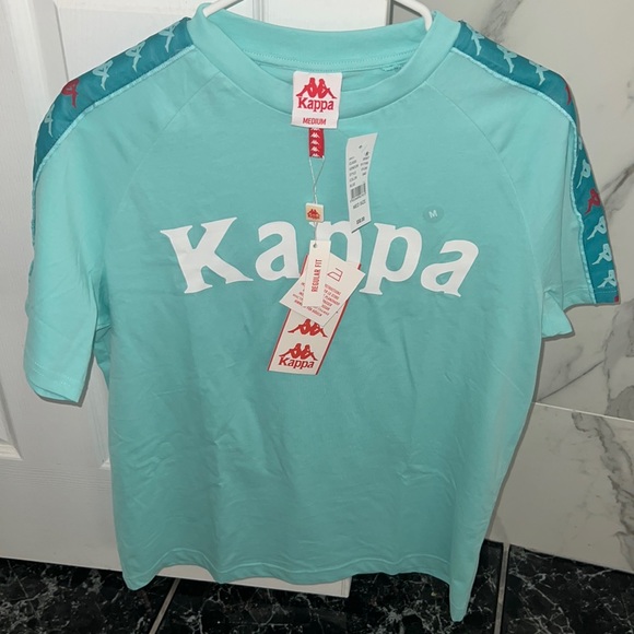T-shirt Homme Kappa Banda 222 - Vert FAPO GRAPHIQUE - Coton, Coupe Regular, Neuf Avec étiquettes